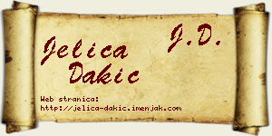 Jelica Dakić vizit kartica